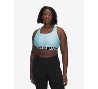 Brassière Under Armour HeatGear Mid Branded bleu clair - L