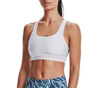 Under Armour Crossback Mid Soutien-gorge Sport Femmes-Blanc,Gris, Taille XL