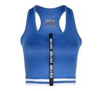 Gorilla Wear Neiro Seamless T-Shirt Haut Crop, Bleu, XS Femme