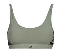 Brassières femmes adidas ACTIVE ESSENTIALS COTTON 3 STRIPES Gris EU XL