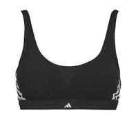 Brassières femmes adidas ACTIVE ESSENTIALS COTTON 3 STRIPES Noir EU M