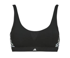 Brassières femmes adidas ACTIVE ESSENTIALS COTTON 3 STRIPES Noir EU S