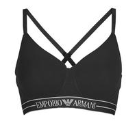 Brassières femmes Emporio Armani EVERYDAY COTTON PADDED SOFT COUTOUR BRA Noir EU M
