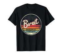Brat Original Vintage Style Soleil Funny T-Shirt Graphique avec Valeur