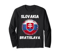 Bratislava Souvenirs Drapeau Slovaquie Vintage Slovaquie Manche Longue