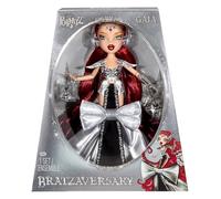 MGA Poupée Gaia Bratzaversary 2026 - 25ème Anniversaire - Figurine de mode chrome et cheveux rouges - Collection - CE