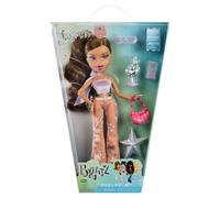Bratz Première édition Reimagined Yasmin - Poupée Mannequin à Collectionner | Look 2001, Top bustier en velours lavande, Pantalon évasé, Charm « Pretty Princess »