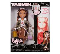 Bratz Stylin' Yasmin - Poupée Mannequin avec T-Shirt Personnalisable, avec Accessoires, Jouets Mignons pour Filles
