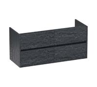 BRAUER Adore meuble sous lavabo - 120x46x55cm - 4 tiroirs à fermeture douce - sans poignée - 2 découpes pour siphon - Damas OK-AR120-4DA