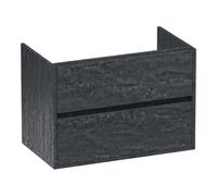 BRAUER Adore meuble sous lavabo - 80x46x55cm - 2 tiroirs à fermeture douce - sans poignée - 1 découpe pour le siphon - Damas OK-AR80DA