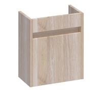 BRAUER Adore Meuble sous lave-mains 39.5x21.5x45cm 1 porte Chêne massif assemblage lamello brossé White Oak FO-AR40LLEW