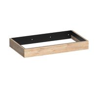 BRAUER Amaze Ensemble de meuble de salle de bains - 80x14.5x47cm - lavabo en céramique - sans trou de robinet - blanc - forest wheat SW1211167/SW24926