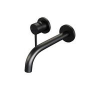 Brauer Black Edition Mitigeur de lavabo encastré - bec coudé à droite - levier long et étroit - modèle A2 - noir mat 5-S-083