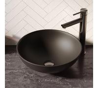BRAUER Bol vasque - 40x40cm - rond - céramique - noir mat WK-BO40ROMZ