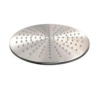 Brauer Brushed Edition douche thermostatique pluie à bouton poussoir caché set 50 30cm pommeau de douche bras droit barre murale douche à main flexible de douche raccord mural coude inox brossé pvd 5-