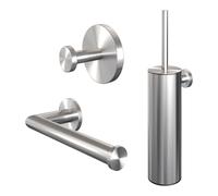 Brauer Brushed Edition Ensemble accessoires wc 3 parties Inox brossé PVD 5-NG-323