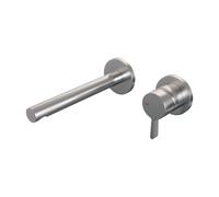 Brauer Brushed Edition Mitigeur lavabo encastrable avec poignée type S1 avec partie encastrable rosaces rondes ColdStart Nickel brossé 5-NG-004-S1-65