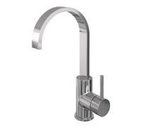 Brauer Chrome Carving Robinet lavabo rehaussé avec bec rotatif plat Modèle A - Levier Carving Chrome 5-CE-003-S4