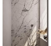 Brauer Chrome Edition Set de douche à encastrer avec partie encastrable douche de tête 30cm bras mural douchette ronde Chrome 5-CE-030