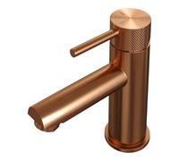 Brauer Copper carving Mitigeur de lavabo sur pied - bas - modèle a - PVD - cuivre brossé 5-GK-001-HD6