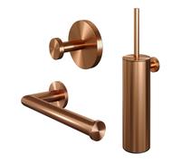 Brauer Copper Edition Ensemble d'accessoires de toilettes - 3 pièces - PVD - cuivre brossé 5-GK-323