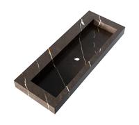 BRAUER Coral Lavabo pour meuble - 119.6x10.5x45.7cm - sans trop-plein - 1 vasque - sans trou de robinet - composite - Copper Brown WT-CA120-10CB