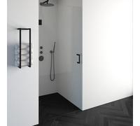 BRAUER Crée Porte de douche - 90x200cm - sans profil - anti-calcaire - verre de sécurité 8mm - anthracite mat GS-VON1H90200MZ