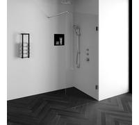 BRAUER Créer Douche à l'italienne - 90x200cm - sans profil - anti-calcaire - verre de sécurité 8mm - chrome GS-VOI1H90200CE