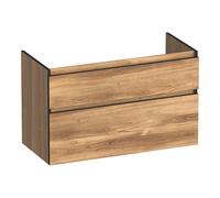 BRAUER Delight Edge meuble sous lavabo 100 2 tiroirs softclose - sans poignée - 1 découpe pour le siphon - Honey OK-DLE100HO