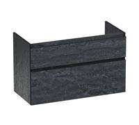 BRAUER Delight Edge meuble sous lavabo 100 2 tiroirs softclose - sans poignée - 1 découpe pour le siphon - Damas OK-DLE100DA