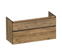 BRAUER Delight Edge meuble sous lavabo 120 2 tiroirs softclose - sans poignée - 1 découpe pour le siphon - Château OK-DLE120-1CH