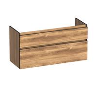 BRAUER Delight Edge meuble sous lavabo 120 2 tiroirs softclose - sans poignée - 1 découpe pour le siphon - Honey OK-DLE120-1HO