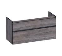 BRAUER Delight Edge meuble sous lavabo 120 2 tiroirs softclose - sans poignée - 1 découpe pour le siphon - Driftwood OK-DLE120-1DR