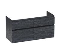 BRAUER Delight Edge meuble sous lavabo 120 4 tiroirs softclose - sans poignée - 2 découpes pour siphon - Damas OK-DLE120-4DA