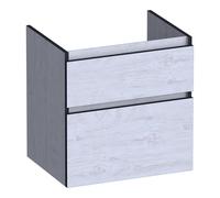 BRAUER Delight Edge meuble sous lavabo 60 2 tiroirs softclose - sans poignée - 1 découpe pour le siphon - Forest Seashell OK-DLE60FS