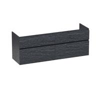 BRAUER Delight meuble sous lavabo - 160x46x60cm - 4 tiroirs à fermeture douce - sans poignée - 2 découpes pour siphon - Damas OK-DL160DA