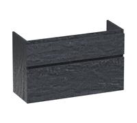 BRAUER Delight meuble sous lavabo peu profond - 100x39x60cm - 2 tiroirs softclose - sans poignée - 1 découpe pour le siphon - Damas OK-DLO100DA