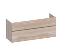 BRAUER Delight Meuble sous vasque 139x45.5x60cm 4 tiroirs chêne massif assemblage lamello White Oak brossé OK-DL140LEW