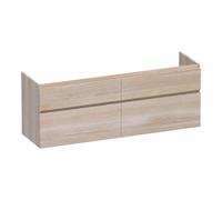 BRAUER Delight Meuble sous vasque 160x45.5x60cm 4 tiroirs chêne massif assemblage lamello White Oak brossé OK-DL160LEW