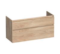 BRAUER Delight Wavy meuble sous-lavabo 120 2 tiroirs softclose - sans poignée - 1 découpe pour siphon - Forest Wheat OK-DLW120-1FW