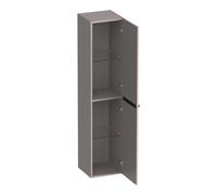 BRAUER Elevate armoire haute 160 sans poignées de pose avec 2 portes à ouverture gauche ou droite mat taupe HK-EL160MT