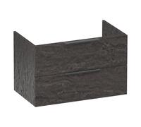 BRAUER Elevate meuble sous lavabo 80 excl. poignées à poser 2 tiroirs softclose et 1 découpe pour le siphon - Damas OK-EL80DA