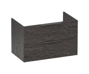 BRAUER Elevate meuble sous lavabo 80 excl. poignées à poser 2 tiroirs softclose et 1 découpe pour le siphon - Damas OK-EL80DA