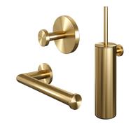 Brauer Gold Edition Ensemble d'accessoires de toilettes - 3 pièces - PVD - or brossé 5-GG-323