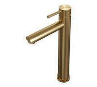 Brauer Gold - Édition Robinet mélangeur lavabo à poser - haut - modèle a - PVD - or brossé 5-GG-002