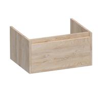 BRAUER Hope Ensemble meuble de salle de bains - 120x32x46cm - 1 tiroir - sans poignée - fermeture en douceur - avec compartiment de rangement - avec plan supérieur - forest wheat SW1198842/SW445187/SW