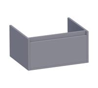 BRAUER Hope meuble sous lavabo - 59x30x45.5cm - 1 tiroir à fermeture douce sans poignée - 1 découpe pour le siphon - gris mat OK-HP60MG