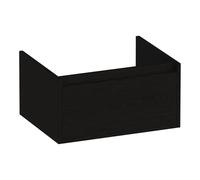 BRAUER Hope meuble sous lavabo - 59x30x45.5cm - 1 tiroir softclose sans poignée - 1 découpe pour le siphon - Timber Black OK-HP60TB