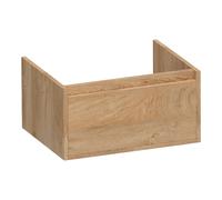 BRAUER Hope meuble sous lavabo - 59x30x45.5cm - 1 tiroir softclose sans poignée - 1 découpe pour le siphon - Forest Tan OK-HP60FT