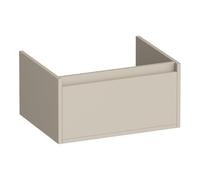 BRAUER Hope meuble sous lavabo - 59x30x45.5cm - 1 tiroir softclose sans poignée - 1 découpe pour le siphon - beige mat OK-HP60MB